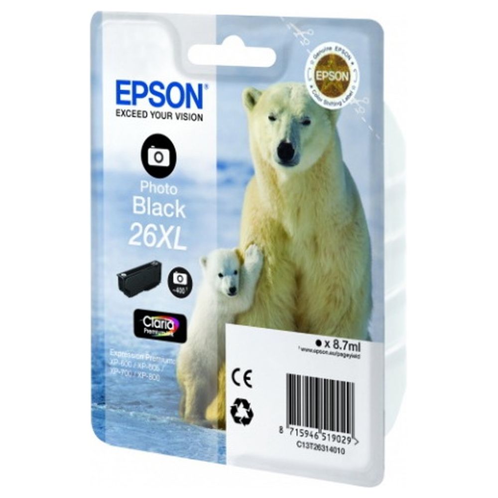 Картридж Epson T26314010 (26XL, C13T26314010) фото черный