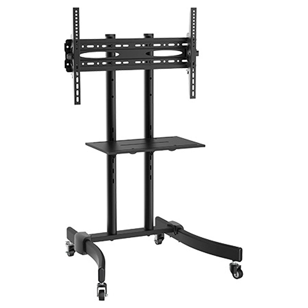 Стойка для телевизора напольная Cactus 37"-70", на колесах, до 50кг, черная, CS-ST1030BK