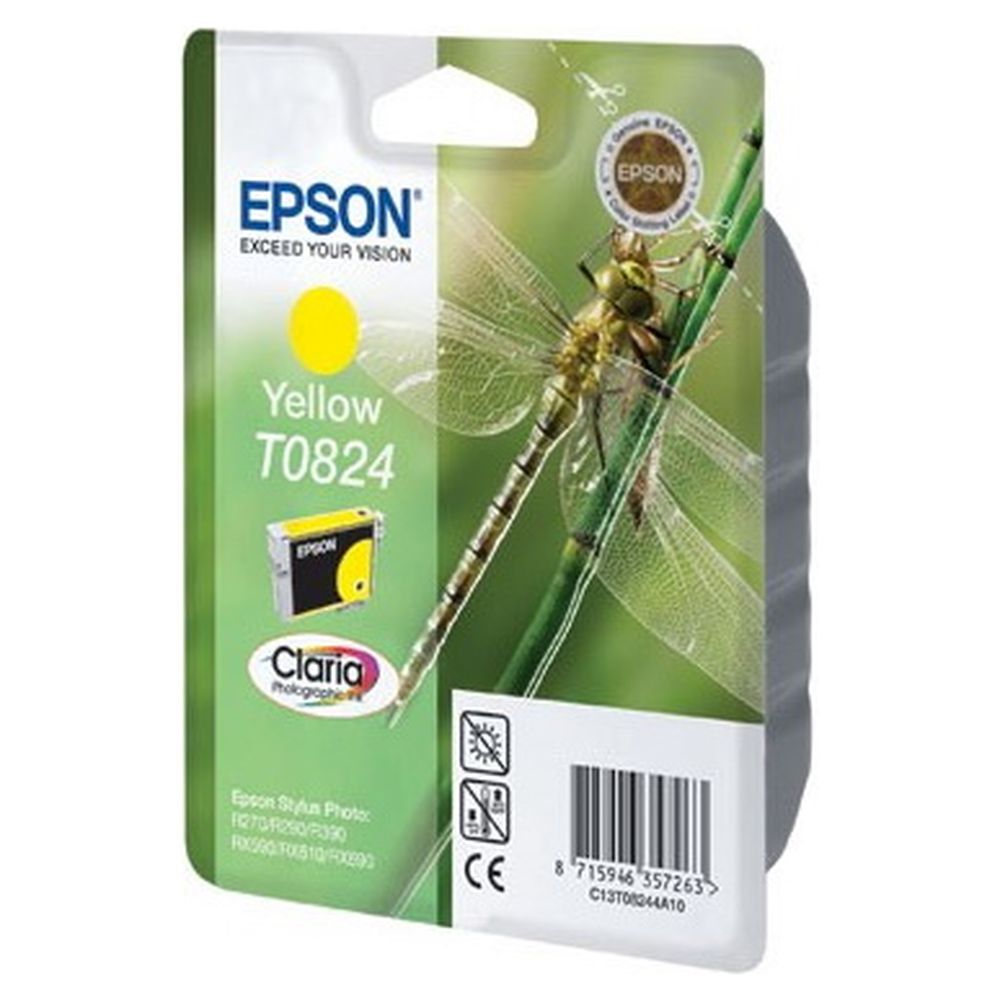 Картридж Epson T08244A (T0824, C13T08244A10) желтый