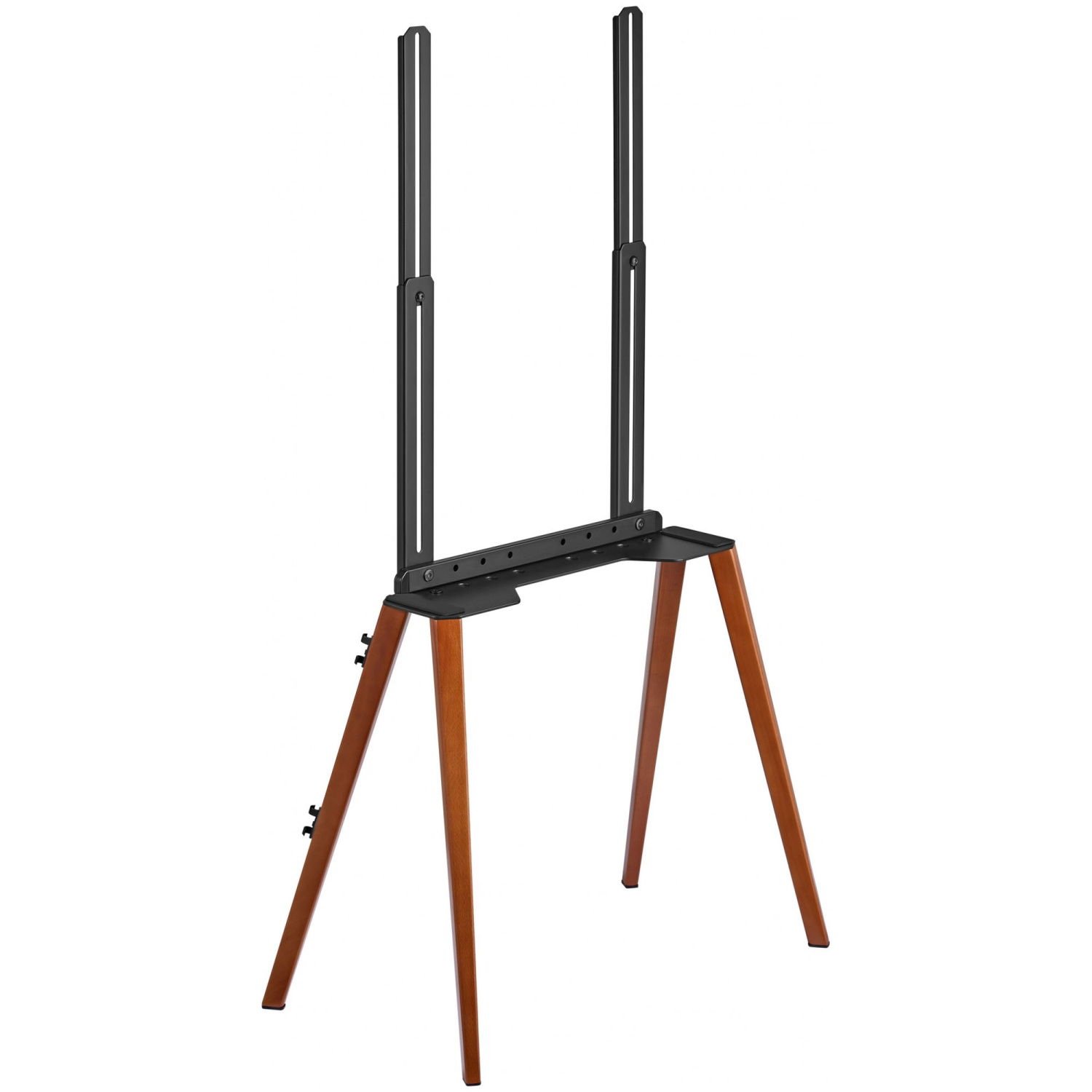 Подставка для телевизора напольная Cactus 43"-65", до 40кг, черная/орех, CS-ST3644BKWN
