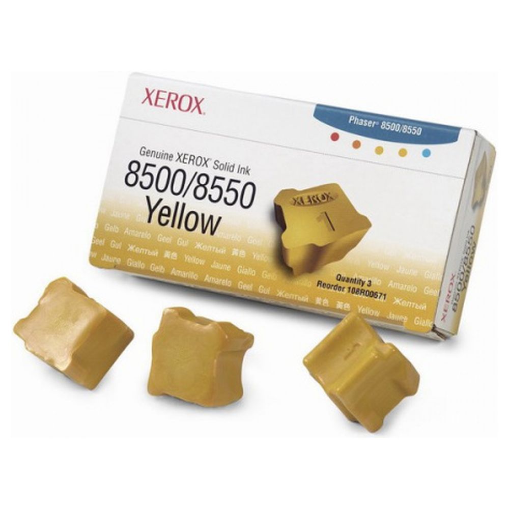 Твердые чернила Xerox 108R00671 желтый 3 шт/уп