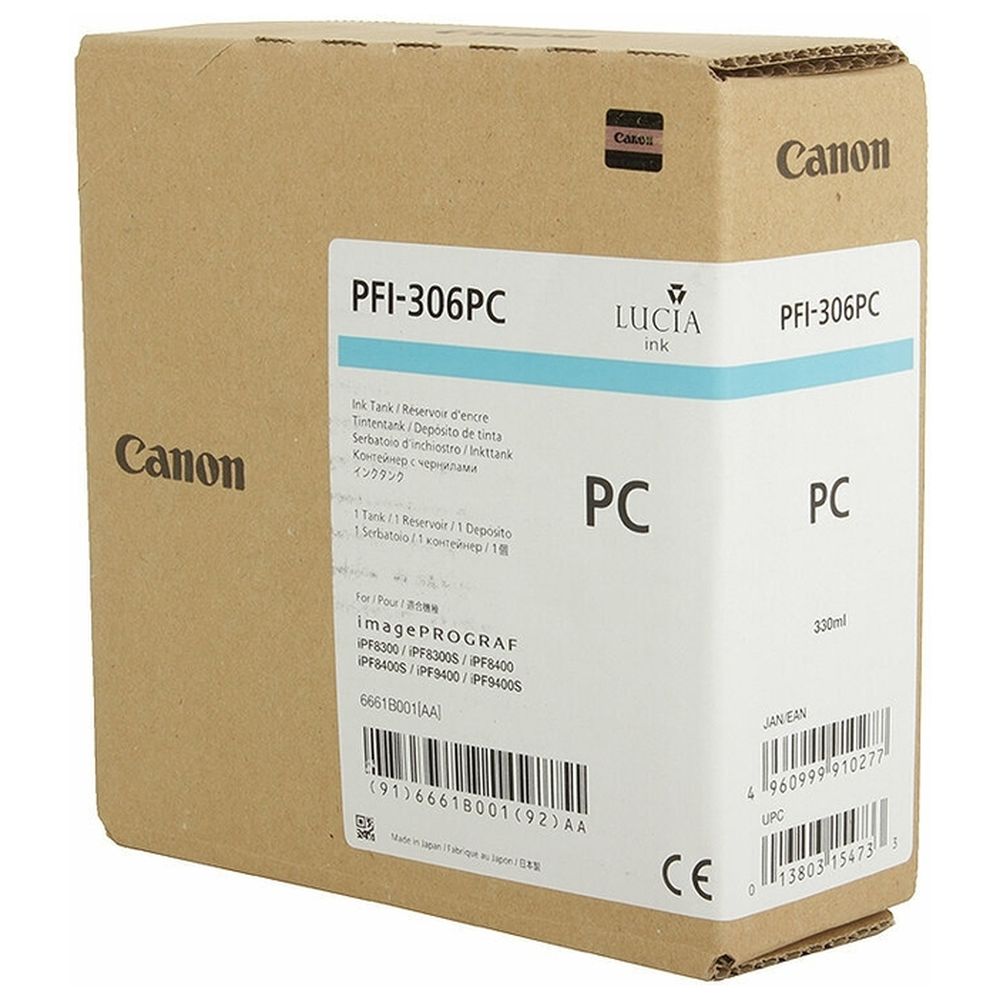 Картридж Canon PFI-306PC (6661B001) фото голубой