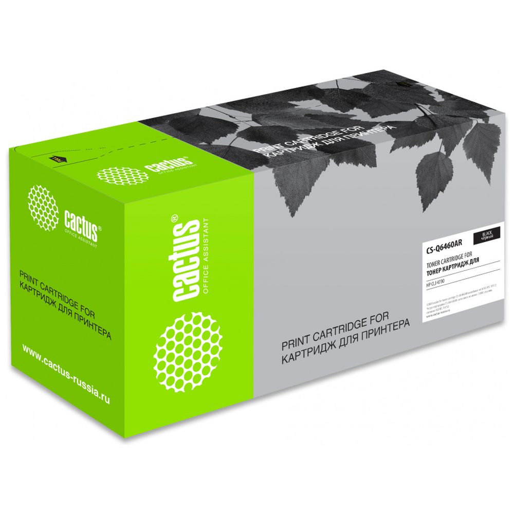Картридж Cactus Q6460A (CS-Q6460AR) 644A черный для HP