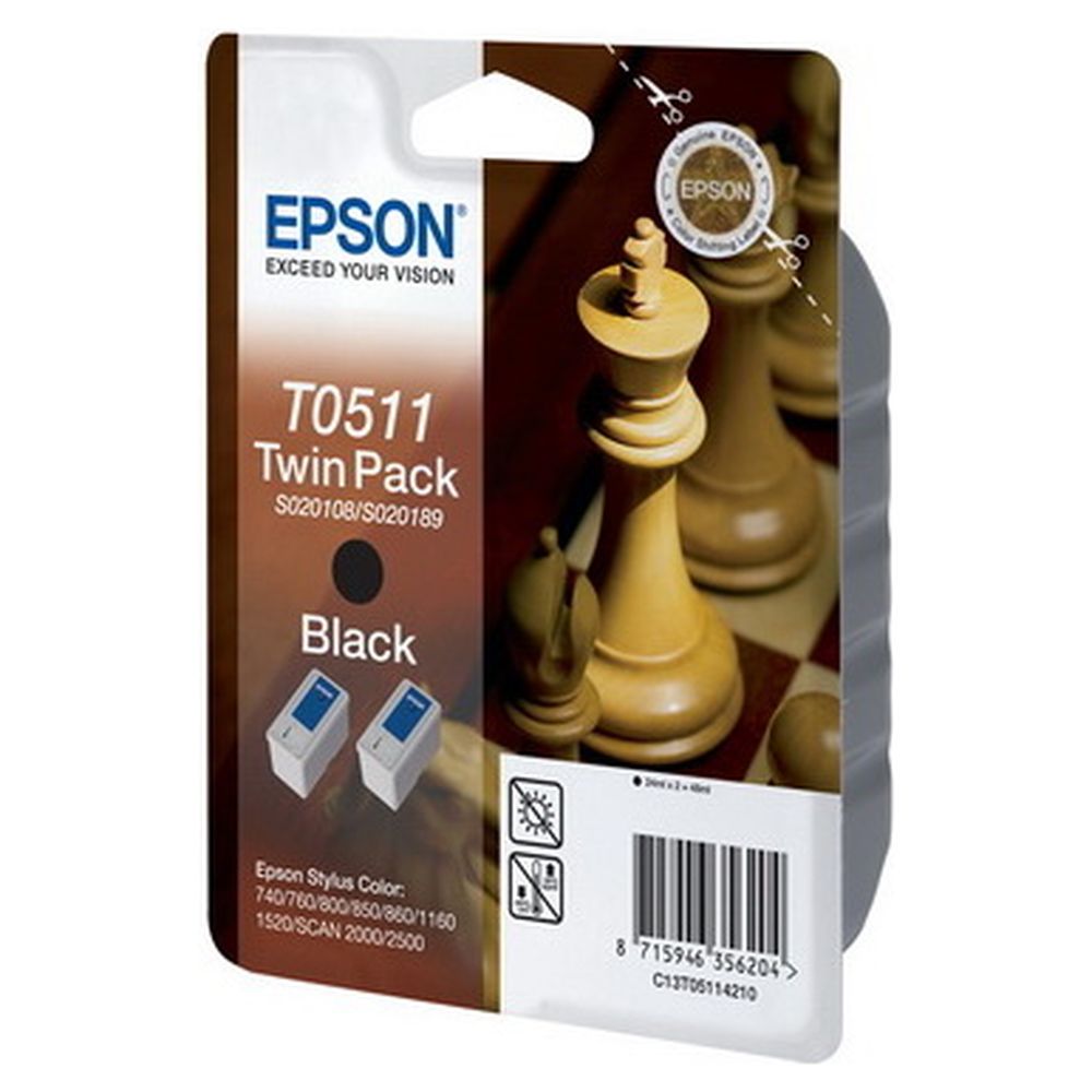 Набор картриджей Epson C13T05114210 (T0511) Multi Pack