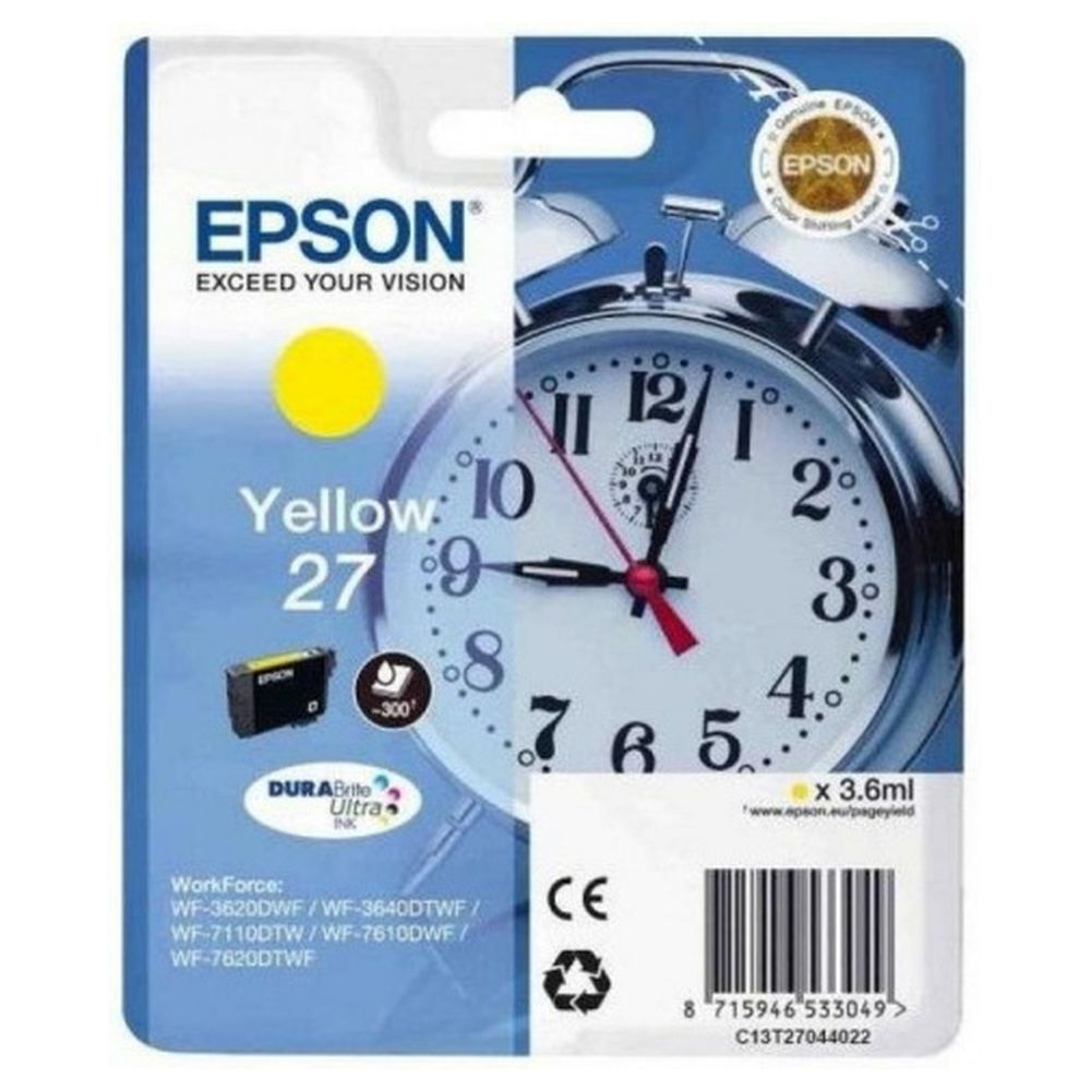 Картридж Epson C13T27044022 (T2704) желтый