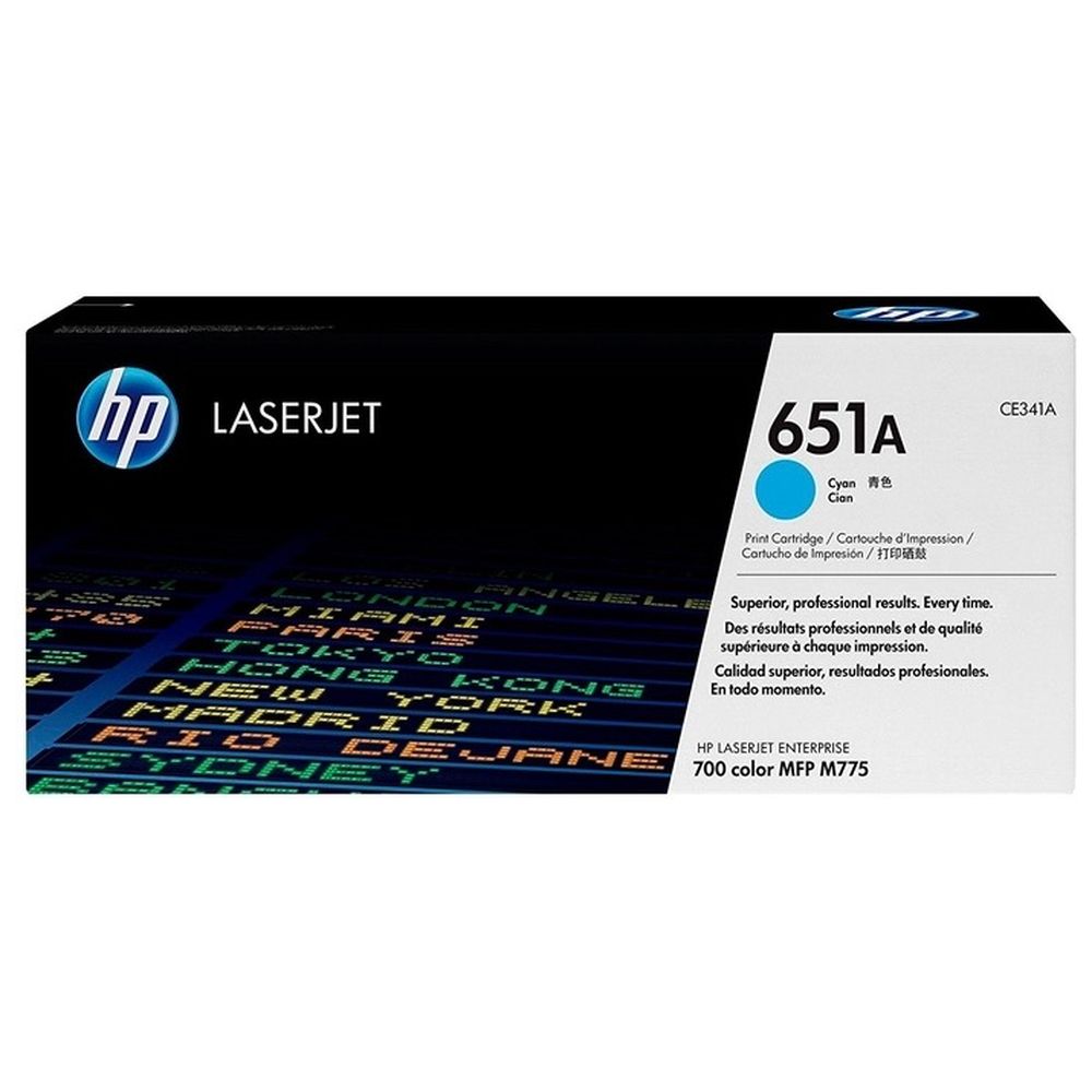 Картридж HP CE341A (651A) голубой