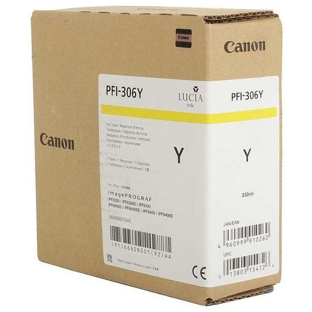 Картридж Canon PFI-306Y (6660B001) желтый