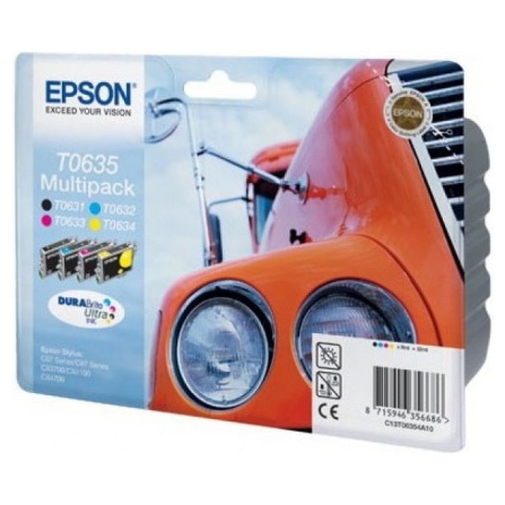 Набор картриджей Epson C13T06354A10 (T0635) Multi Pack, 4 шт/уп