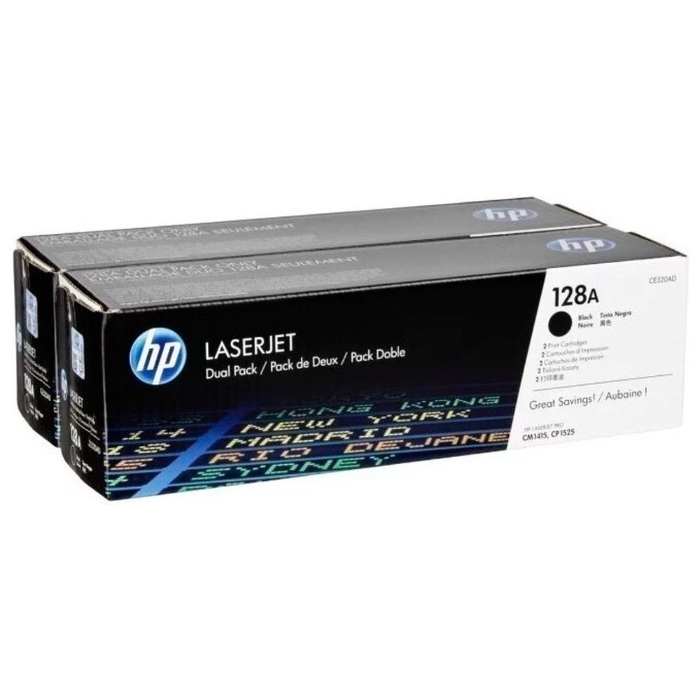 Картридж HP CE320AD (128A) черный