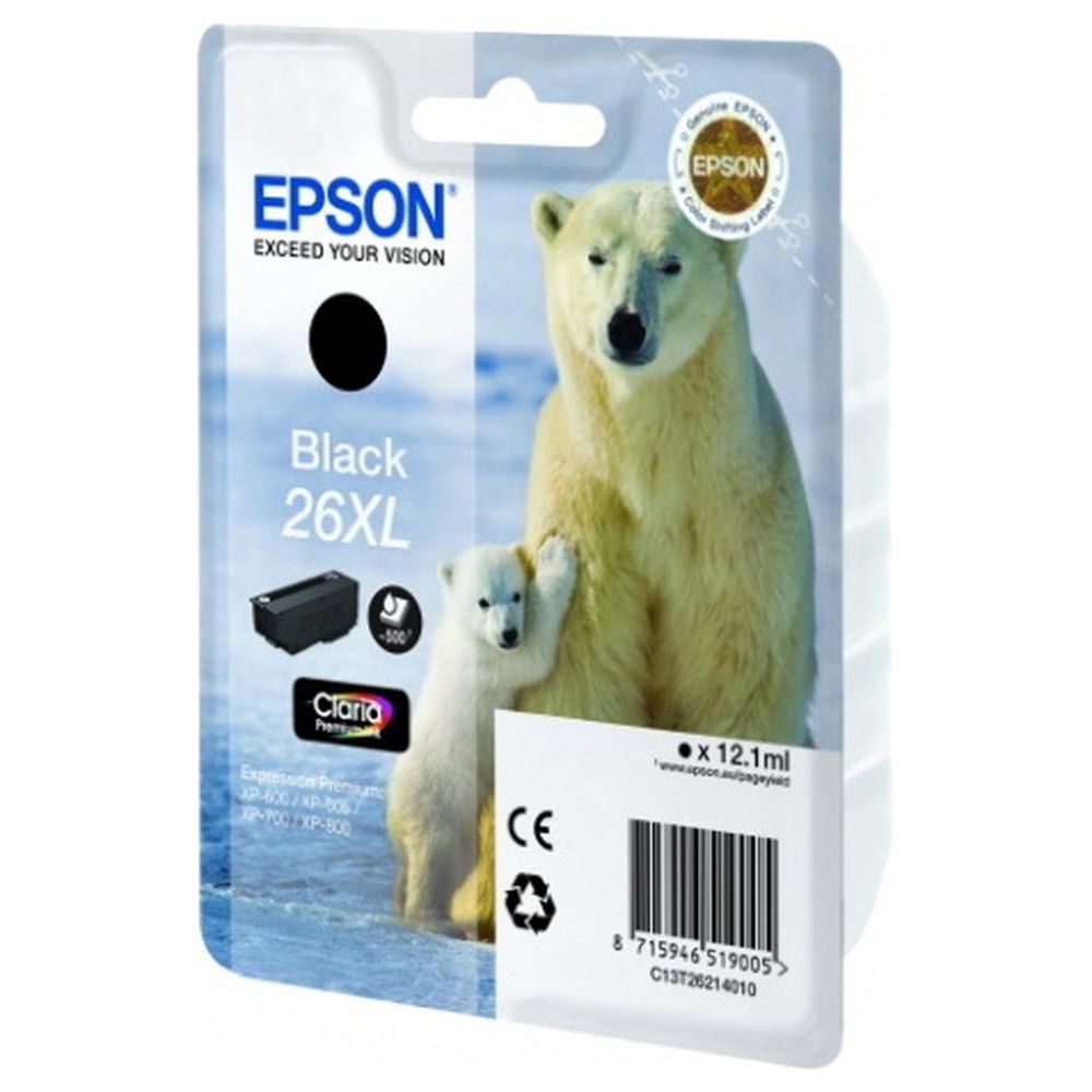 Картридж Epson T26214010 (26XL, C13T26214010) черный