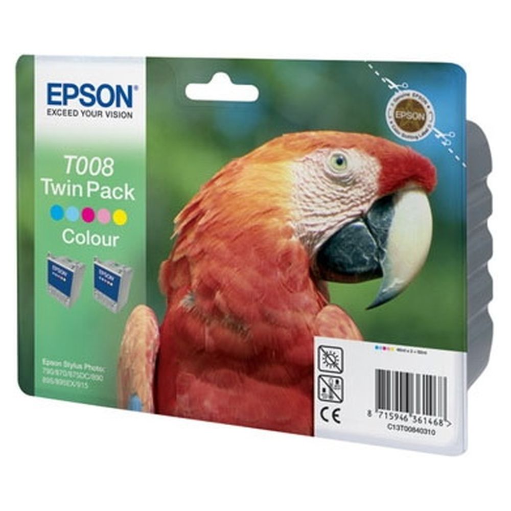 Картридж Epson C13T00840310 (T008) 2 шт/уп цветной