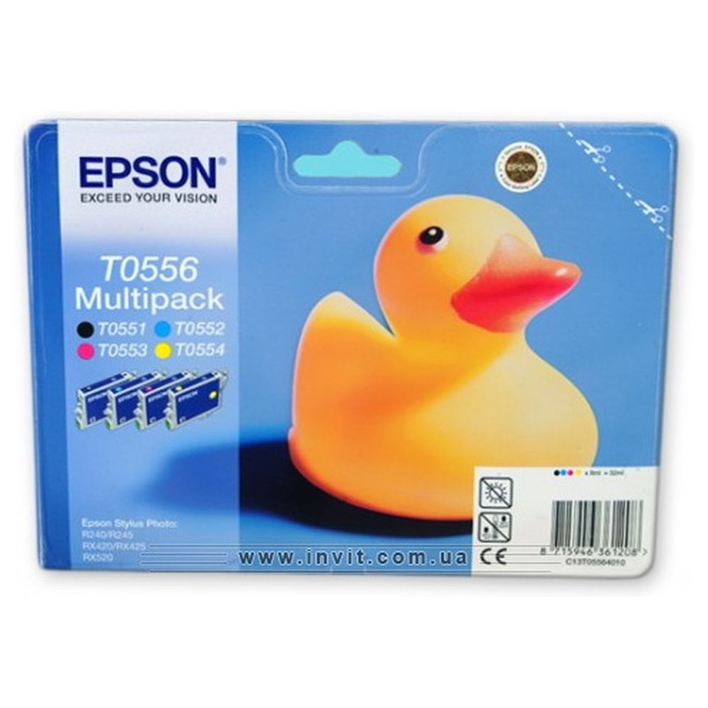 Набор картриджей Epson C13T05564010 (T0556) Multi Pack, 4 шт/уп
