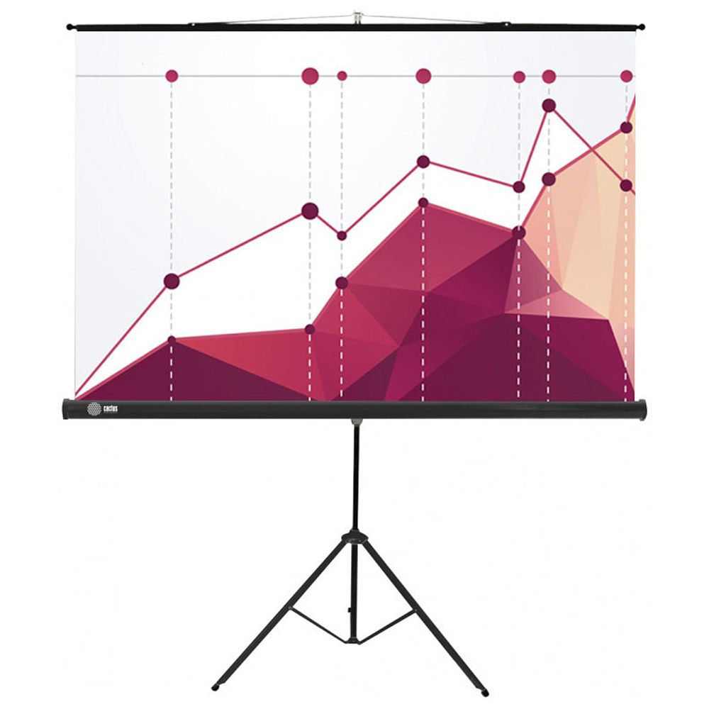 Экран Cactus 180x180см Triscreen, 100", 1:1 напольный, рулонный, черный, CS-PST-180x180