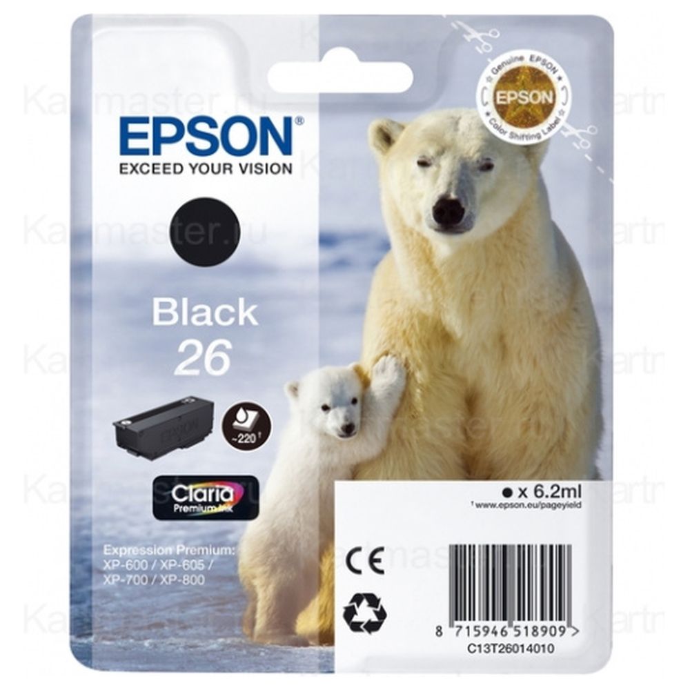 Картридж Epson T2601 (C13T26014010) черный