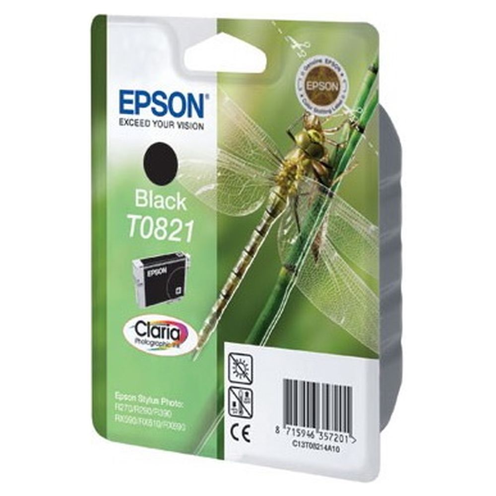 Картридж Epson T08214A (T0821, C13T08214A10) черный