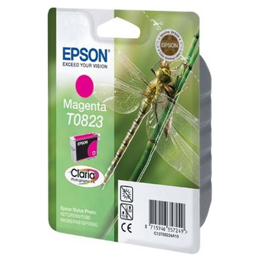 Картридж Epson T08234A (T0823, C13T08234A10) пурпурный