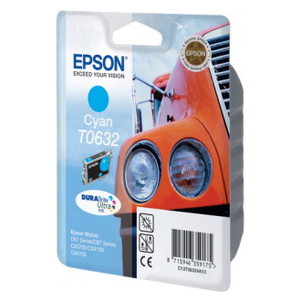 Картридж Epson C13T06324A10 (T0632) голубой