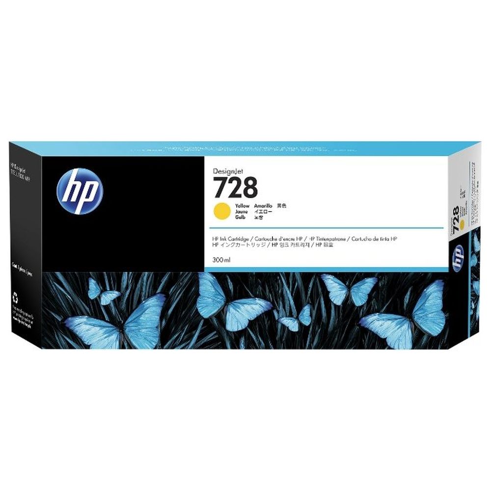 Картридж HP F9K15A (728) желтый