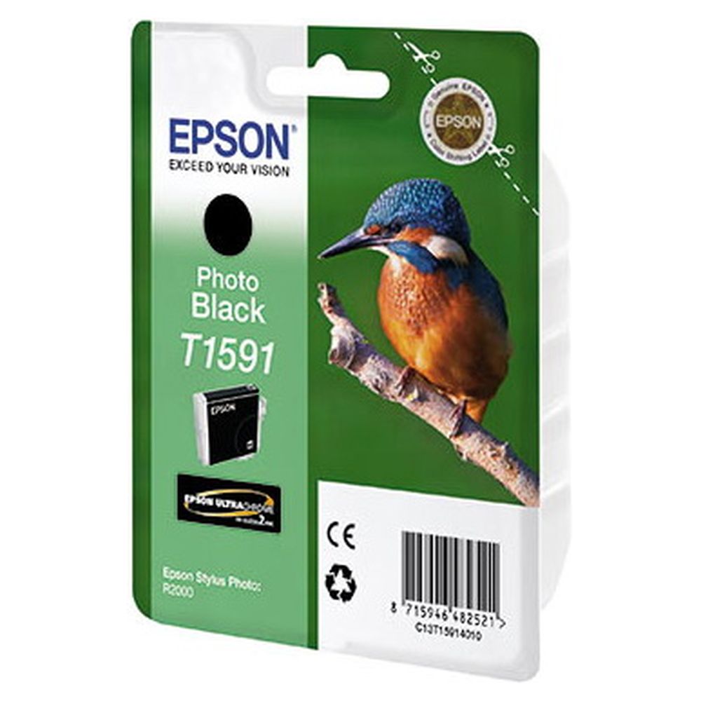 Картридж Epson T159140 (T1591, C13T15914010) фото черный