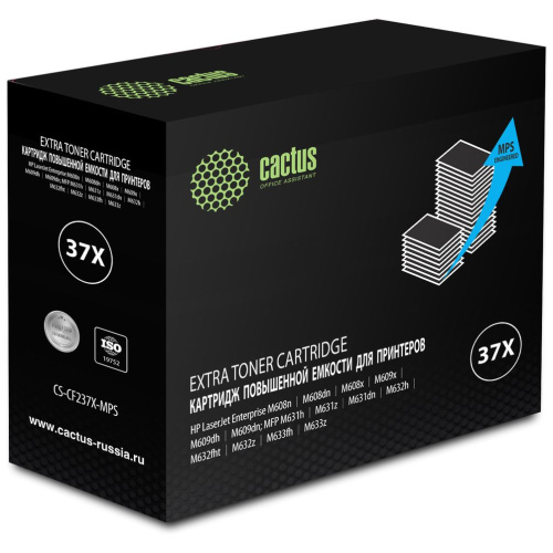 Картридж Cactus CF237X (CS-CF237X-MPS) 37X увеличенной емкости для HP