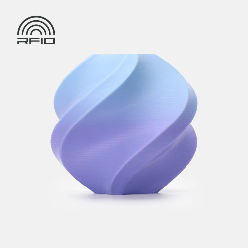Филамент Bambu Lab PLA Basic Gradient 1кг, RFID (с катушкой) Blueberry Bubblegum 1090