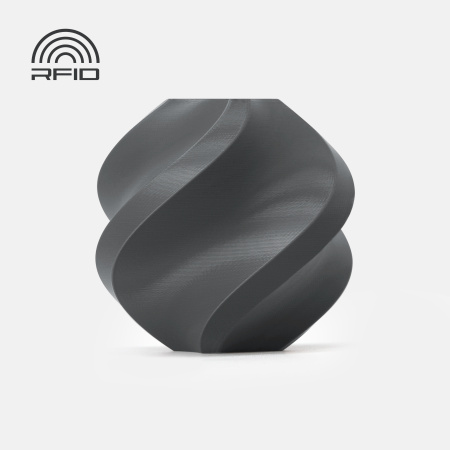 Филамент Bambu Lab PLA Lite 1кг, RFID (без катушки) Dark Gray (16102)