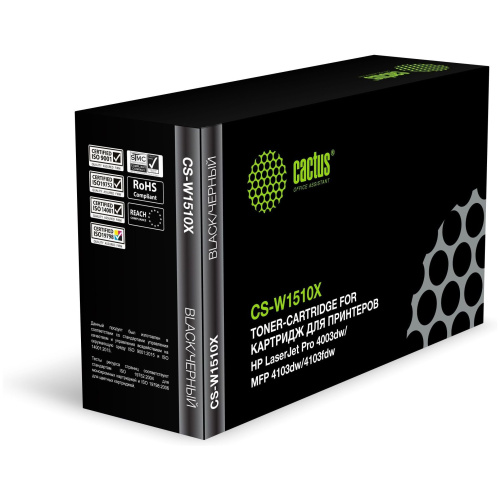 Картридж Cactus W1510X (CS-W1510X) черный для HP