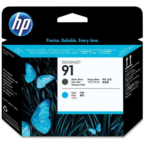 Печатающая головка HP C9460A (91) 2 шт матовый черный + голубой
