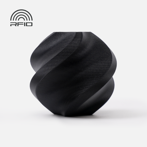Филамент Bambu Lab PLA Matte 1кг, RFID (с катушкой) Matte Charcoal (11101)