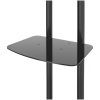 Стойка для телевизора напольная Cactus 37"-75", на колесах, до 81.6кг, черная, CS-ST31