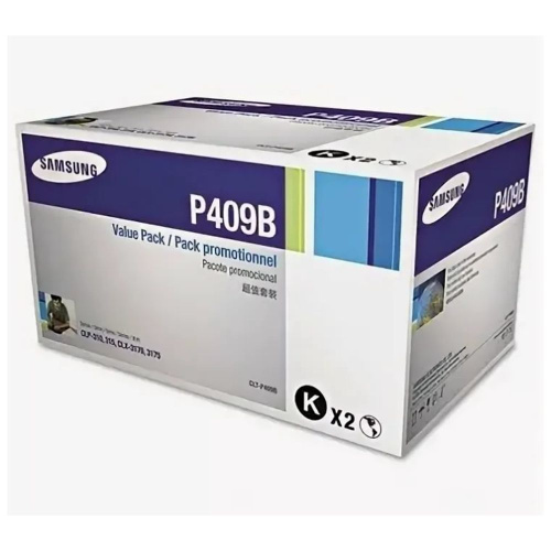 Картридж Samsung CLT-P409B черный 2 шт/уп