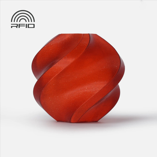 Филамент Bambu Lab PLA Sparkle 1кг, RFID (с катушкой) Crimson Red Sparkle (13200)