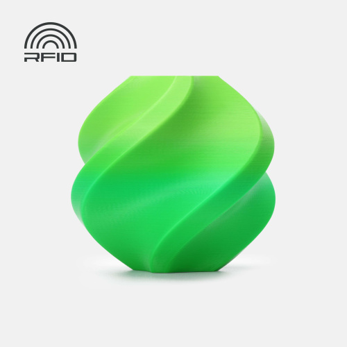 Филамент Bambu Lab PLA Basic Gradient 1кг, RFID (с катушкой) Mint Lime 10904