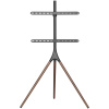 Подставка для телевизора напольная Cactus 45"-65", до 32кг, черная/орех, CS-ST1246BKWN