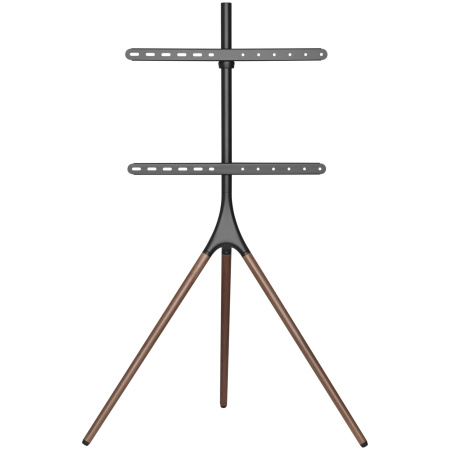 Подставка для телевизора напольная Cactus 45"-65", до 32кг, черная/орех, CS-ST1246BKWN