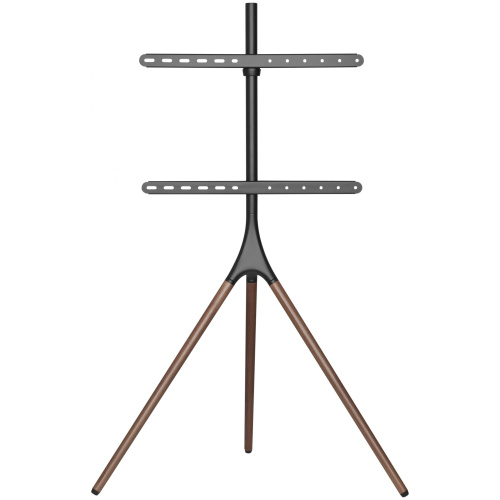 Подставка для телевизора напольная Cactus 45"-65", до 32кг, черная/орех, CS-ST1246BKWN