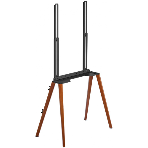 Подставка для телевизора напольная Cactus 43"-65", до 40кг, черная/орех, CS-ST3644BKWN