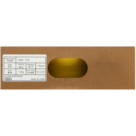 Филамент Creality Hyper PLA 1кг, 1.75мм Yellow