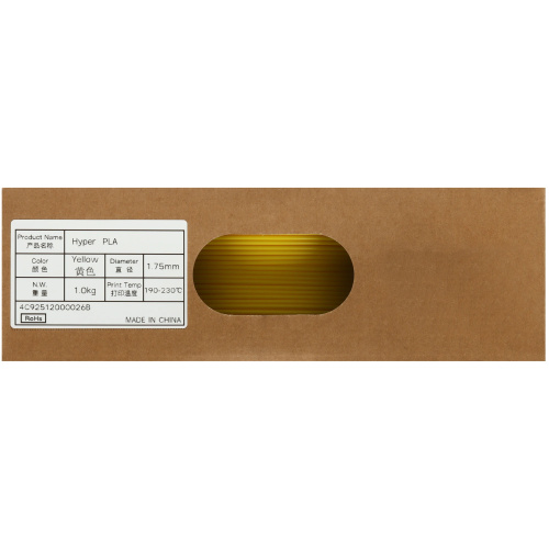 Филамент Creality Hyper PLA 1кг, 1.75мм Yellow