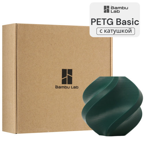 Филамент Bambu Lab PETG Basic 1кг, RFID (с катушкой) Pine Green (30503)