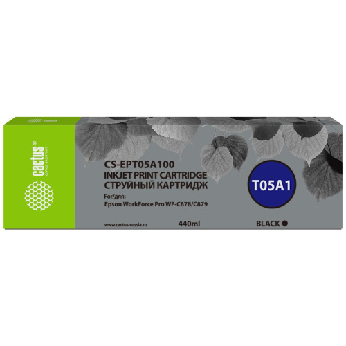 Картридж Cactus T05A1 (CS-EPT05A100) черный для Epson