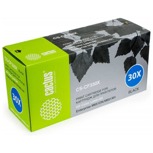 Картридж Cactus CF330X (CS-CF330X) 654X черный для HP