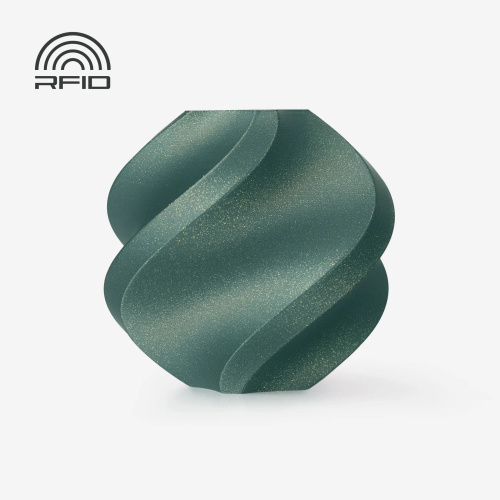 Филамент Bambu Lab PLA Galaxy 1кг, RFID (с катушкой) Green (13503)
