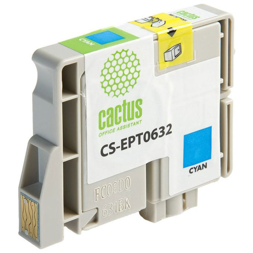 Картридж Cactus T0632 (CS-EPT0632) голубой для Epson