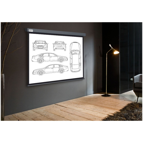 Экран Cactus 299x168см Wallscreen, 135", 16:9 настенно-потолочный, рулонный, серый CS-PSW-168X299-SG