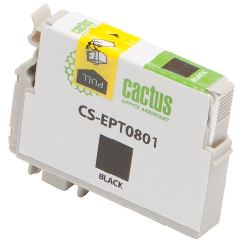 Картридж Cactus T0801 (CS-EPT0801) черный для Epson
