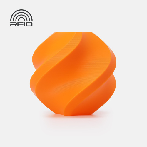 Филамент Bambu Lab PLA Basic 1кг, RFID (с катушкой) Pumpkin Orange (10301)