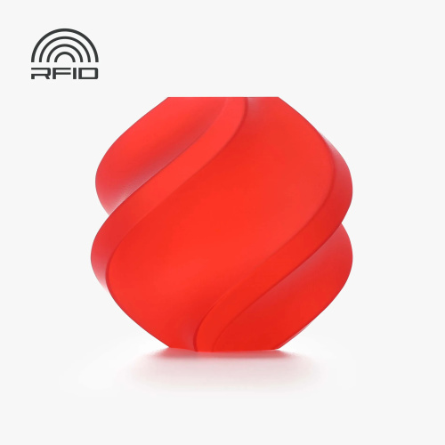 Филамент Bambu Lab PLA Translucent 1кг, RFID (с катушкой) Red (13210)