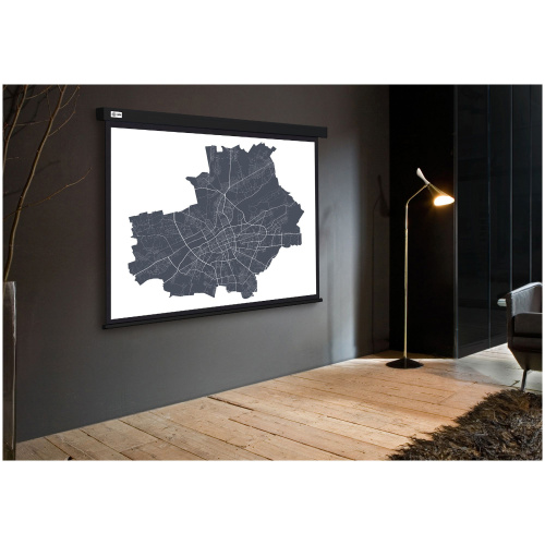 Экран Cactus 203x152см Wallscreen, 100", 4:3 настенно-потолочный, рулонный, черный CS-PSW-152X203-BK