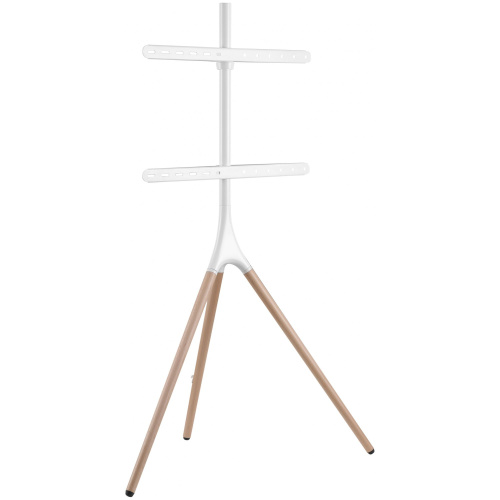Подставка для телевизора напольная Cactus 45"-65", до 32кг, белая/береза, CS-ST1246WTBCH